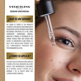 Vitacilina Sérum Facial Colágeno 5ml Hidratación Día y Noche