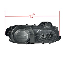 RedCap 50cc Scooter Crankcase 669 Belt Cover Short Black Engine Cover for 50cc 4-Stroke QMB139 Engines Compatible with Tao Tao Jonway GY6 139QMB and Other Chinese Scooters