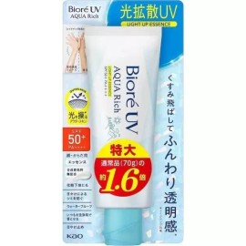 Biore 비올레 Biore UV 아쿠아리치 라이트 업 에센스 대용량 110g Biore UV Aqua Rich Light Up Essence Large Size 110g