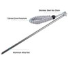 Alomejor Diving Pointer Stick Aluminium Alloy Scuba Diving Noise Maker