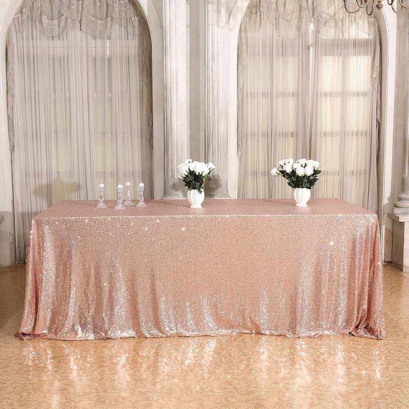 Eternal Beauty 152 * 305cm/60 * 120 inch Rectangle Sequin