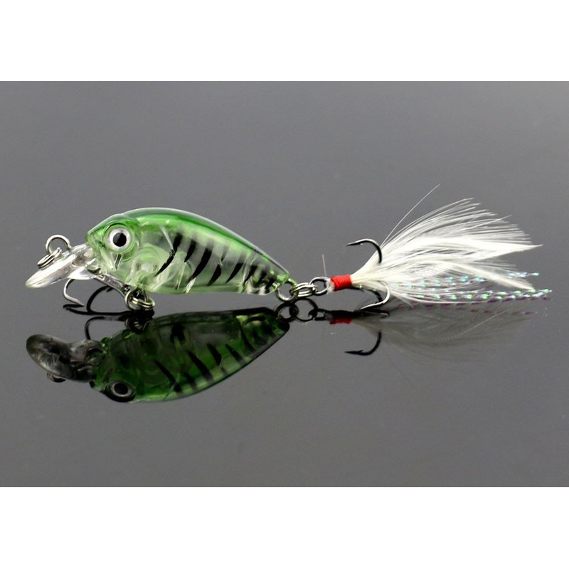 CENPEK 5pcs Luya Bait 4.5cm/4g Micro-submersible Hard Bait Blood Tank
