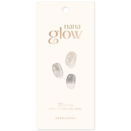 April Nail Nana Glow Semi-cured Gel Nail Sticker 20p Set, GN16 Glint Object, 1 Piece / 에이프릴네일 나나글로우 반경화 젤 네일 스티커 20p 세트, GN16 글린트오브제, 1개