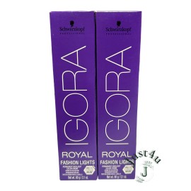 Schwarzkopf (2PACK) Schwarzkopf IGORA Royal Fashion Lights Permanent Color Creme (L-22)