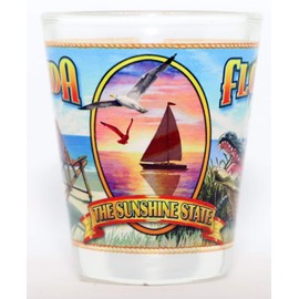 Florida State Mural Shot Glass jks