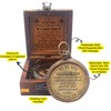 Brass Compass, Gift for Son, Antique Compass to My Son