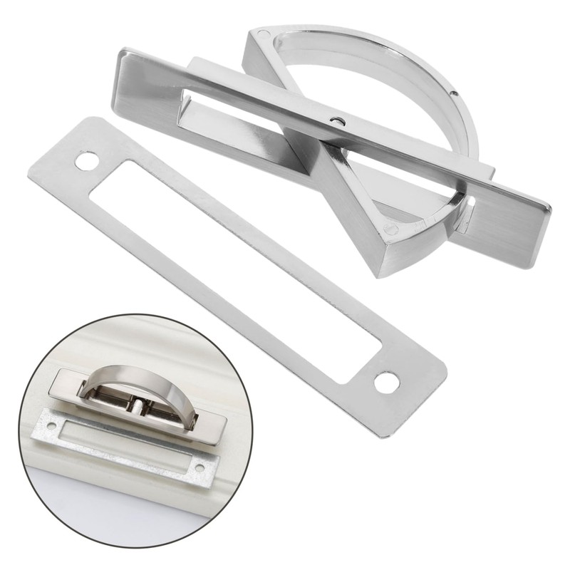 Operitacx Invisible Cabinet Handle Metal Pull Handle for Wardrobe Space