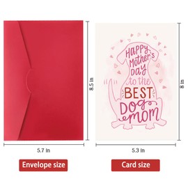 Londue Dog Mom Mother's Day Gifts, Best Gifts for Dog Mom, Funny Mothers Day Card from Dog