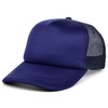 Lids Blank Basic Foam Trucker Gorra ajustable a presión, Azul/Azul,