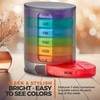 MEDca Pill Dispenser 1 Dispenser 7 Stackable Multi-Colour Compartments Four
