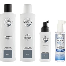Nioxin System Kit 2, Cleanse, Condition, and Treat the Scalp for Thicker and Stronger Hair, Full Size Kit + Ultimate Power Serum, Intensive Daily Leave-In Hair Treatment
