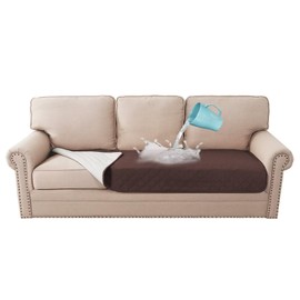 Gluhbirnen Sofa Protection Dog, Sofa Cover Waterproof, Sofa Covers for Seat, Sofa Cover Waterproof, Sofa Throw, Suitable for Children, Pets, Dogs, Cats, Brown, 208 x 88 cm