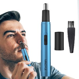 Pelo Nariz para Hombres Recortadora eléctrica Vello Facial para Cejas Recortadora Cejas Prueba Agua, Cuchillas Doble Filo, Recortadora Vello Facial
