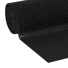 Duck Brand Select Grip EasyLiner Shelf and Drawer Liner, Non-Adhesive, 12-Inch x 10-Feet, Non-Adhesive, Black, 1359571