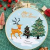Huacan Embroidery Kits Christmas for Adults Beginner 4 Pcs DIY