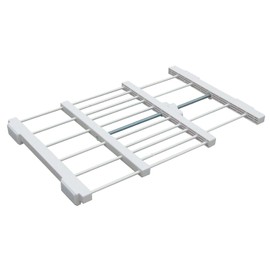HEIAN SHINDO SMR-24 Heian Shindo Kogyo Gap Storage Shelf, Wide, White, Mounting Width: 11.2 - 16.9 inches (28.5 - 43 cm), Load Capacity: 4.4 lbs (2 kg)