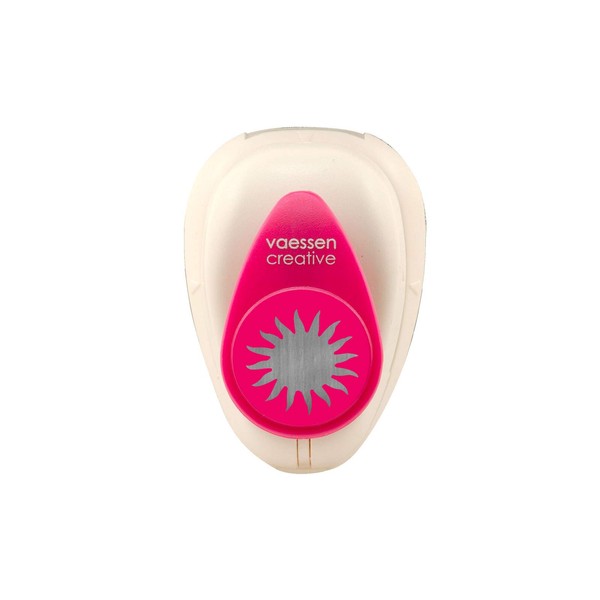 Vaessen Creative Craft Paper Punch Small, Sun, for DIY Projects,