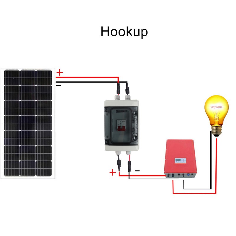 DC Circuit Breaker Overload Protection PV Solar Disconnect Switch with