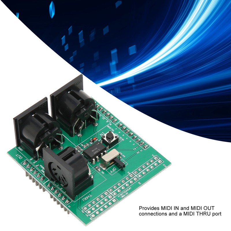 MIDI Adapter Board Serial to MIDI Module 24Pin RUN PGM