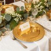 ZENOVLUX 6 Pack 13'' Gold Party Chargers Reusable Large Plates,