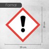 Hazard Sticker I Weatherproof Film with UV Protective Laminate I