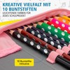 itenga itenga Schüler-Etui 28 teilig gefüllt 1-Zipper Federmäppchen für Jungen