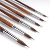 Watercolor Brushes Professional - 6 Pcs Extended Needle Point Brushes