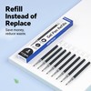 WRITECH W-1156 Gel Pen Refills: 0.5mm Fine Point, Black Ink,