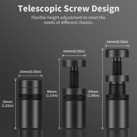 upHere gaming GPU Support Bracket, Adjustable Height Graphics Card Support with Magnet and Non-Slip Sheet, GPU Sag Bracket for Universal Video Card, 26-50mm(S), GB26K