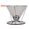 Stainless Steel Reusable Coffee Dripper Filter Coffee Cone with Mesh