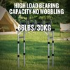 GARLLEN Camping Table with Waterproof High-Density Plastic Tabletop, 3 Adjustable
