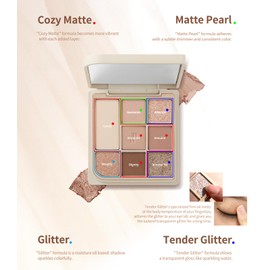 Heart Percent Dote On Mood Eye Palette Dot On Mood Eye Palette (04 Another nude Facets)