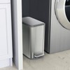 Glad Slim Bathroom Trash Can - Small Garbage Pail with