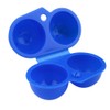Alomejor 2 x Plastic Egg Holder Portable Egg Box Container