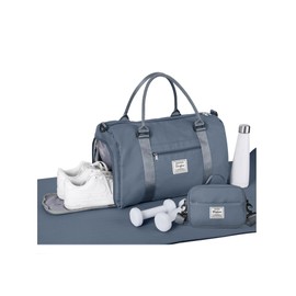 Weekender Gym Duffel Bags for Women Olive Green with Toiletry Bag