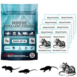 10Pack Natural Mouse Repellent Pouches Indoor Powered by Botanical Scent Mice Repellent Pouches Rodent Repellent Pouches vamoose Rodent-repelling Pouches for House Basement Attic Shed Barn Storage Rv