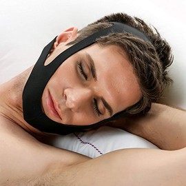 XGOPTS Anti Snoring Chin Strap Adjustable Snoring Stopper Against Snoring Reduce Snoring for Men and Women (Black)