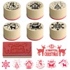 7pcs Christmas Stamp Set, 7 Patterns Christmas Crafts Perfect for
