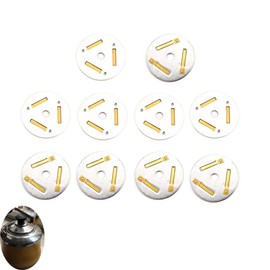 NentMent 10 Pack Kettle Whistle Plate Replacement Chime Sound Chip Warning Alarm for Whistling Stovetop Tea Kettles Lid Cover and Spout Nozzle Tip Boiling Stove Top Teapot Repair Parts
