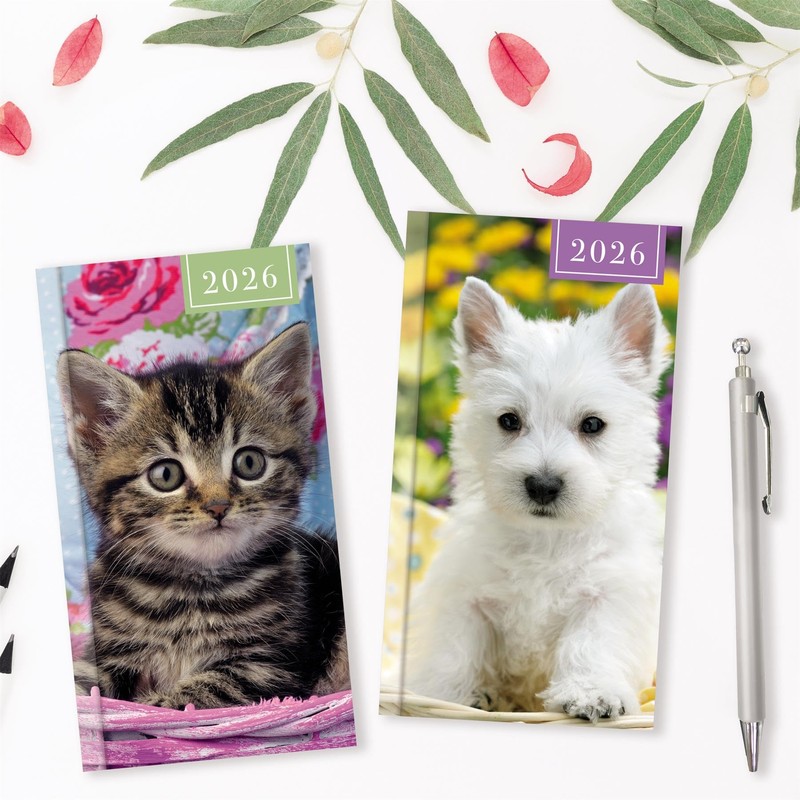 2026 Slim Pocket Diary Week to View & Pen -