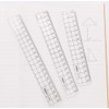 HJ Straight Ruler, Measuring Tool, Straight Ruler, Cutter Ruler, Plastic,