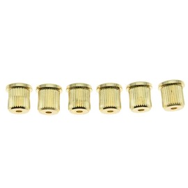 KAISH 6x Gold Guitar String Through Body Ferrule 5/16" String Ferrules for USA Tele/Telecaster
