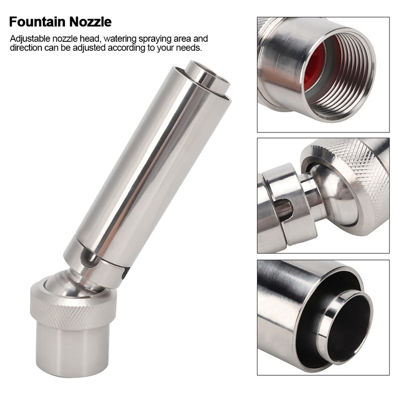 1" DN25 Display Frothy Foam Jet Fountain Nozzle Stainless Steel