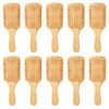 10 cepillos de bambú para el crecimiento del cabello, cepillo