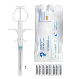 10 Packs 1.4x8mm TAEING Pet Microchips, 134.2khz Pet Cats Dogs Microchips Implant Kit for Veterinary Management