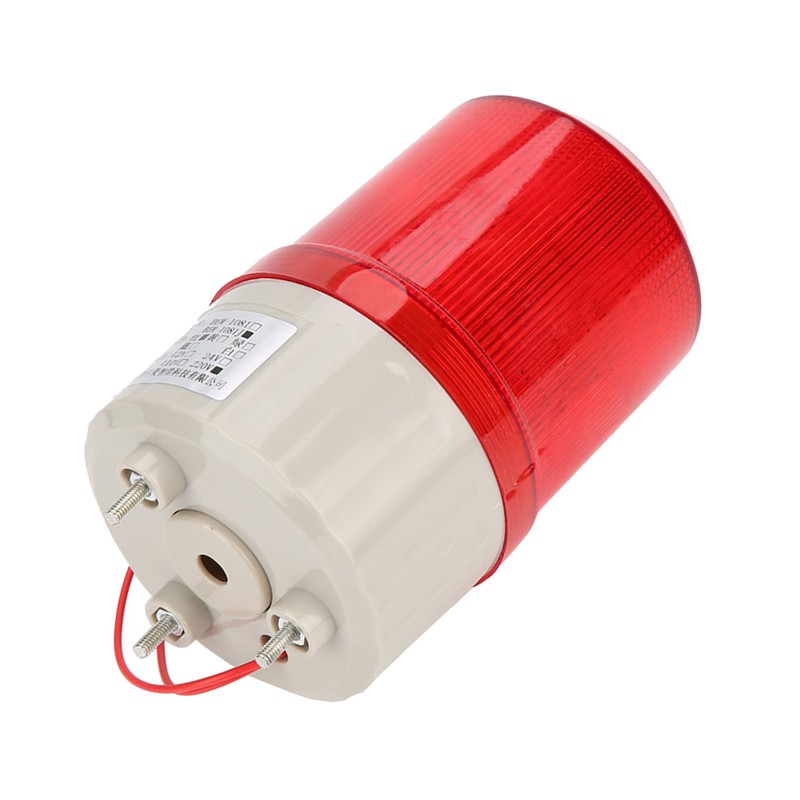 220V Red LED Warning Lights Acousto optic Alarm System Rotating