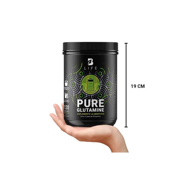 B Life Glutamina Micronizada 600g para Entrenamiento y Recuperación