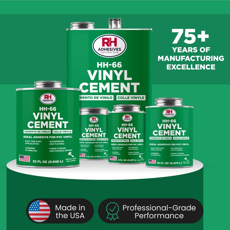 HH-66 Vinyl Cement, 4 oz. can - Vinyl Adhesive, Cement