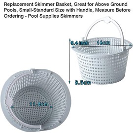 Poweka SPX1091C Skimmer Basket Compatible with Hayward Skimmers Automatic Handle Replacement SP1091lx (Pack of 2)