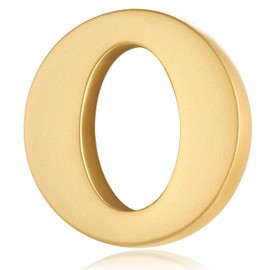 HONEY BEAR Initial Alphabet Letter Lapel Pins Collar Badge Brooches for Mens/Womens Shirt Dress Decoration Matte Gold 0.59inch (O 0.59inch)